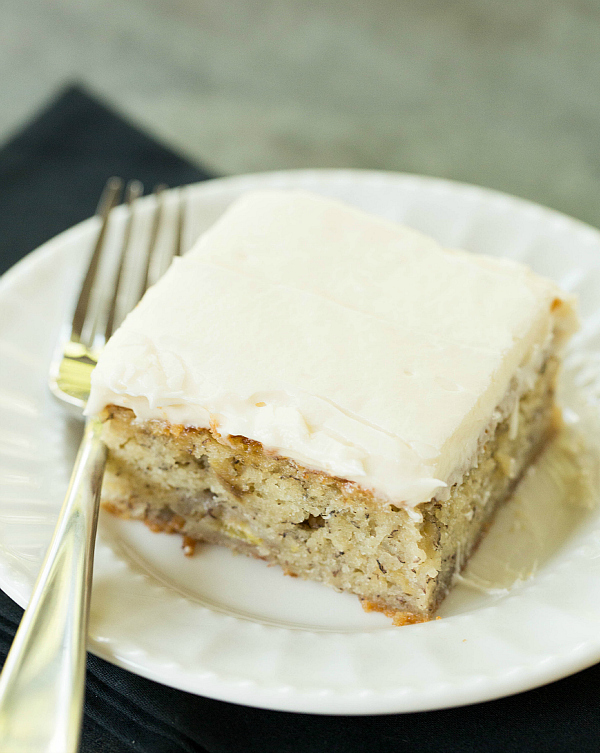 Best Ever Banana Cake With Cream Cheese Frosting - Skinny Healthy Food