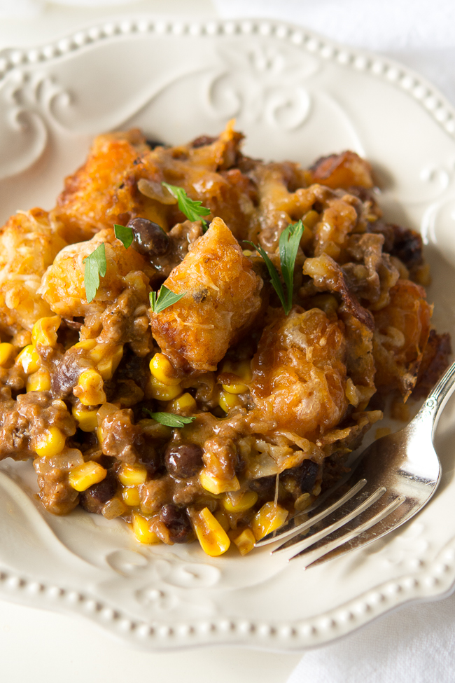 Mexican Tater Tot Casserole Recipe - Skinny Healthy Food