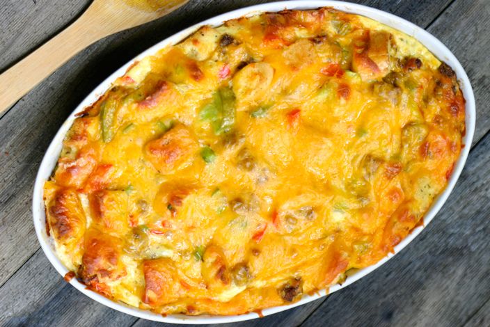 Christmas Brunch Casserole - Skinny Healthy Food