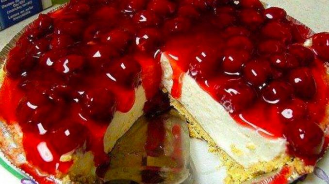 The Best Unbaked Cherry Cheesecake Ever - Skinny Healthy Food